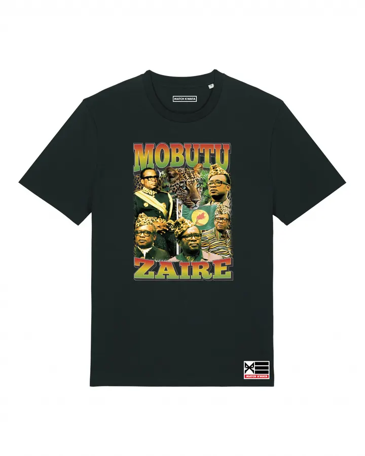 T-shirt Mobutu Zaïre détail — Match Kwata