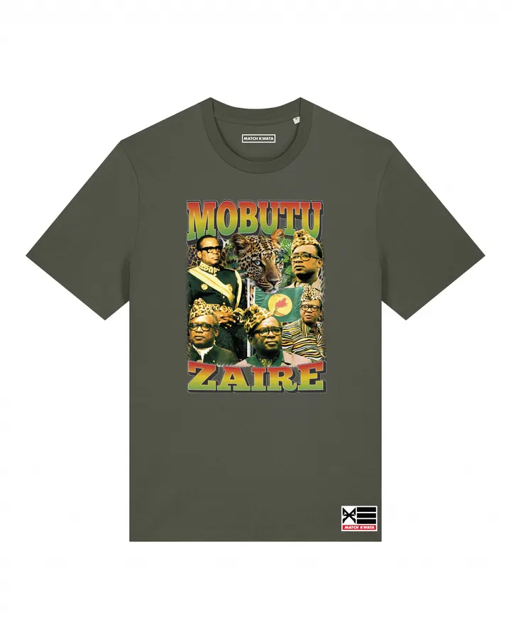 T-shirt Mobutu Zaïre — Match Kwata histoire congolaise