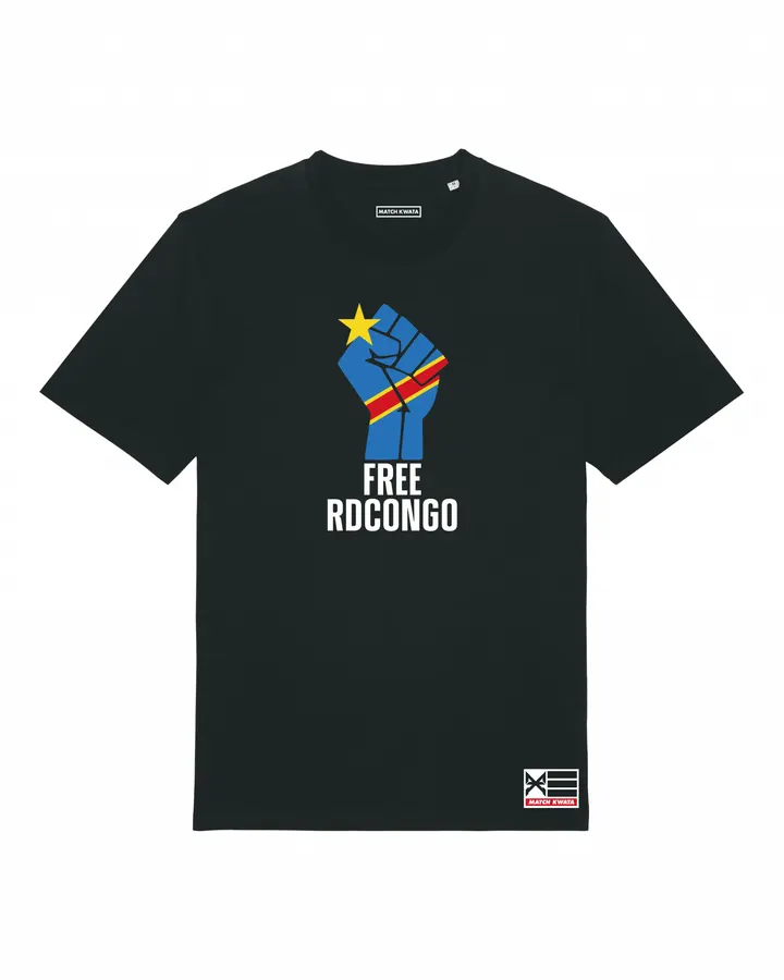 T-shirt Free Congo Force — Match Kwata résilience congolaise