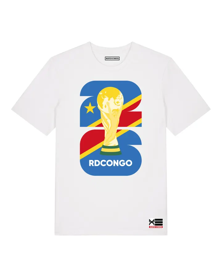 T-shirt RD Congo Coupe du Monde — Match Kwata streetwear congolais
