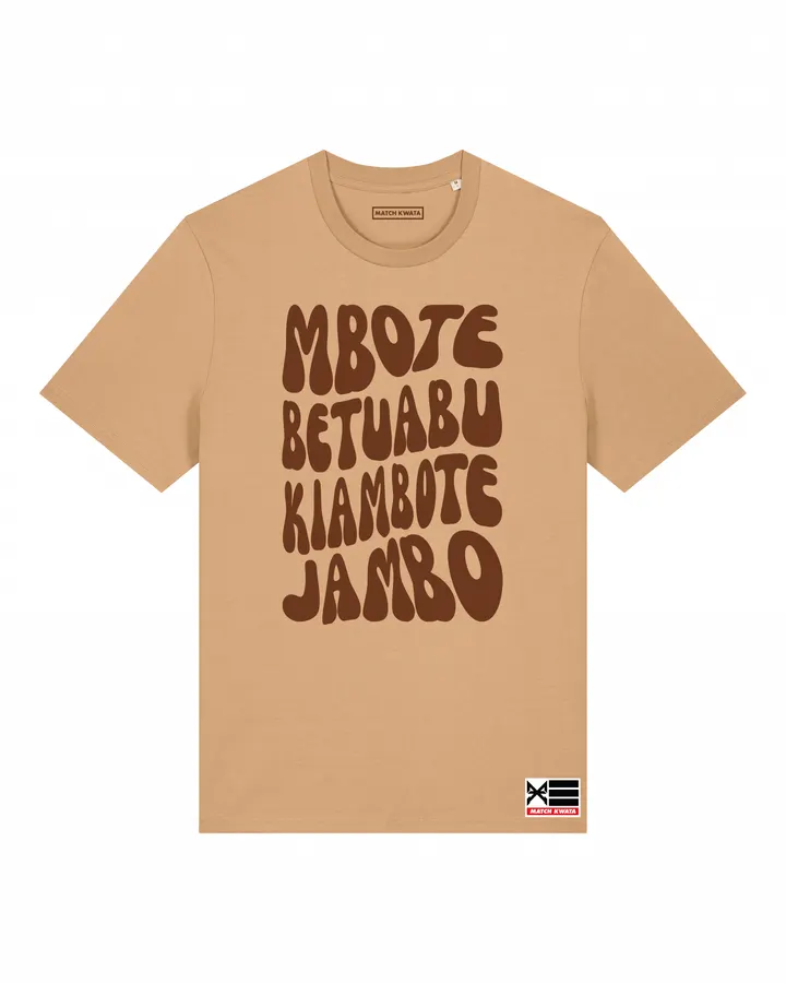 T-shirt Mbote bonjour lingala — Match Kwata