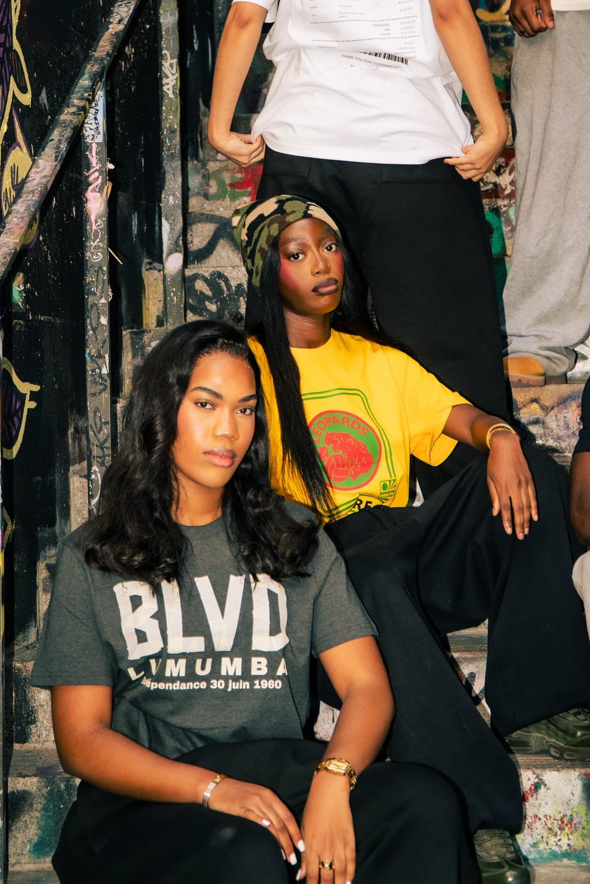 Collection CONGO NA MOTEMA — T-shirt BLVD Lumumba Match Kwata