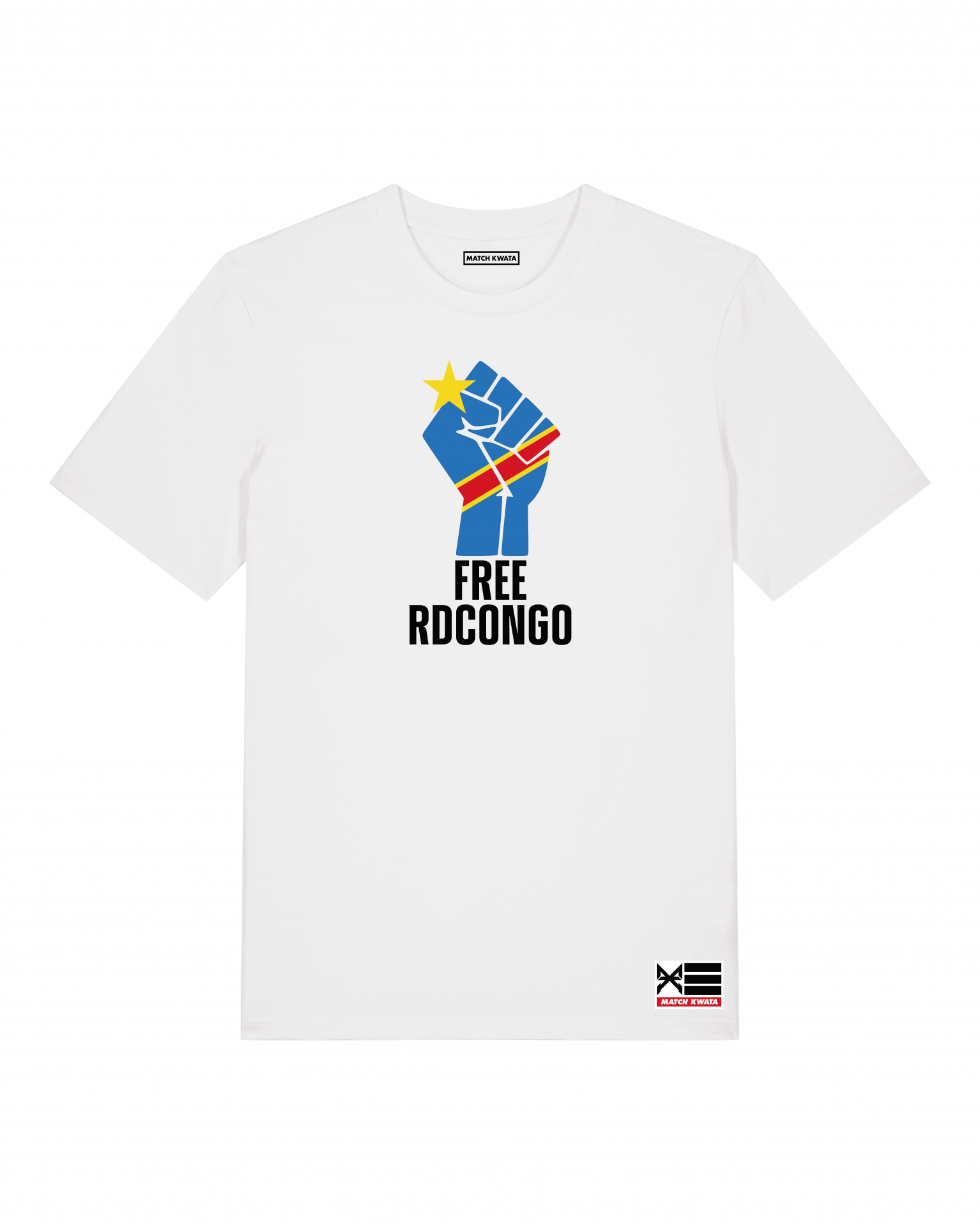 T-shirt Free congo 2 Blanc