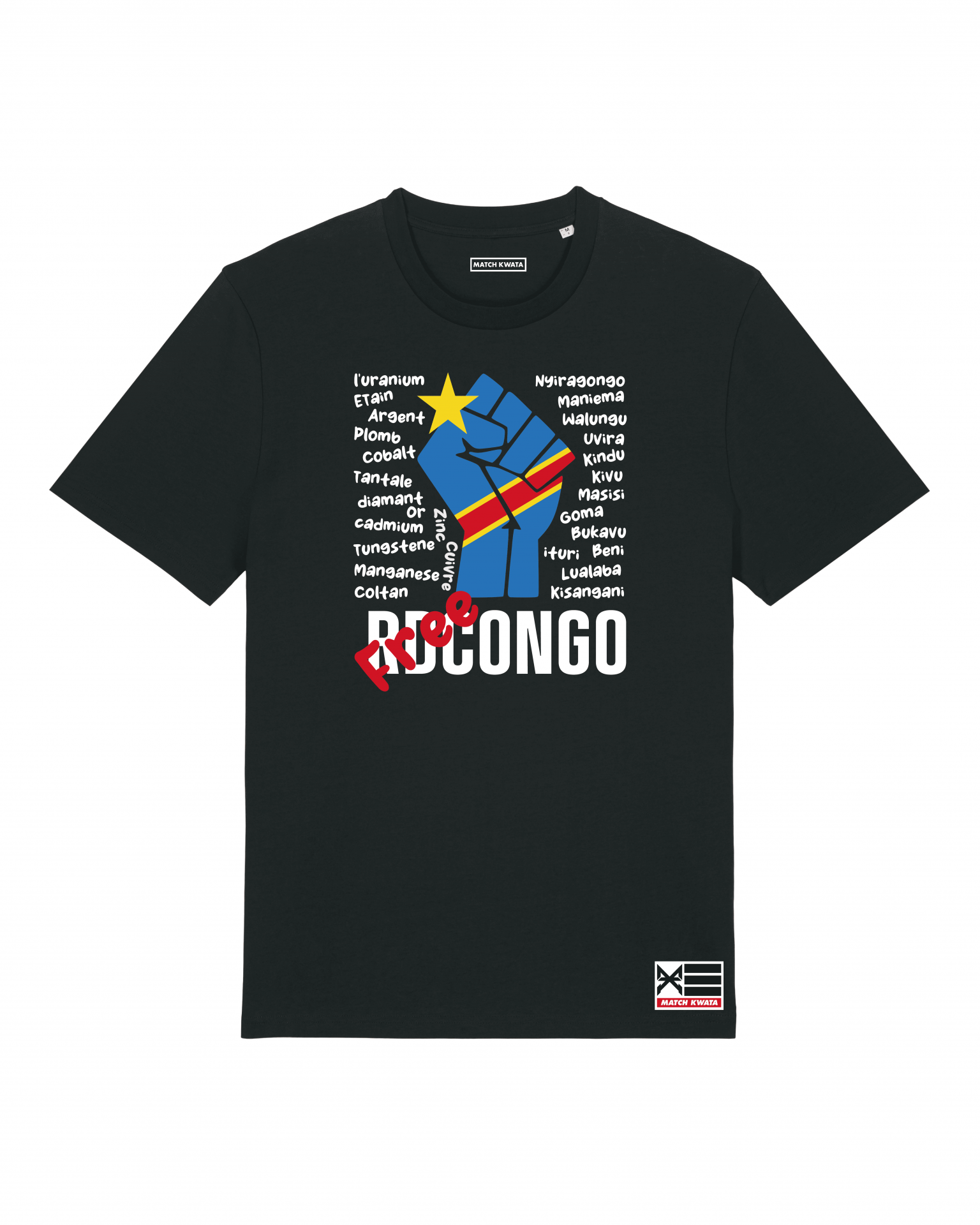 T-shirt Free congo Noir