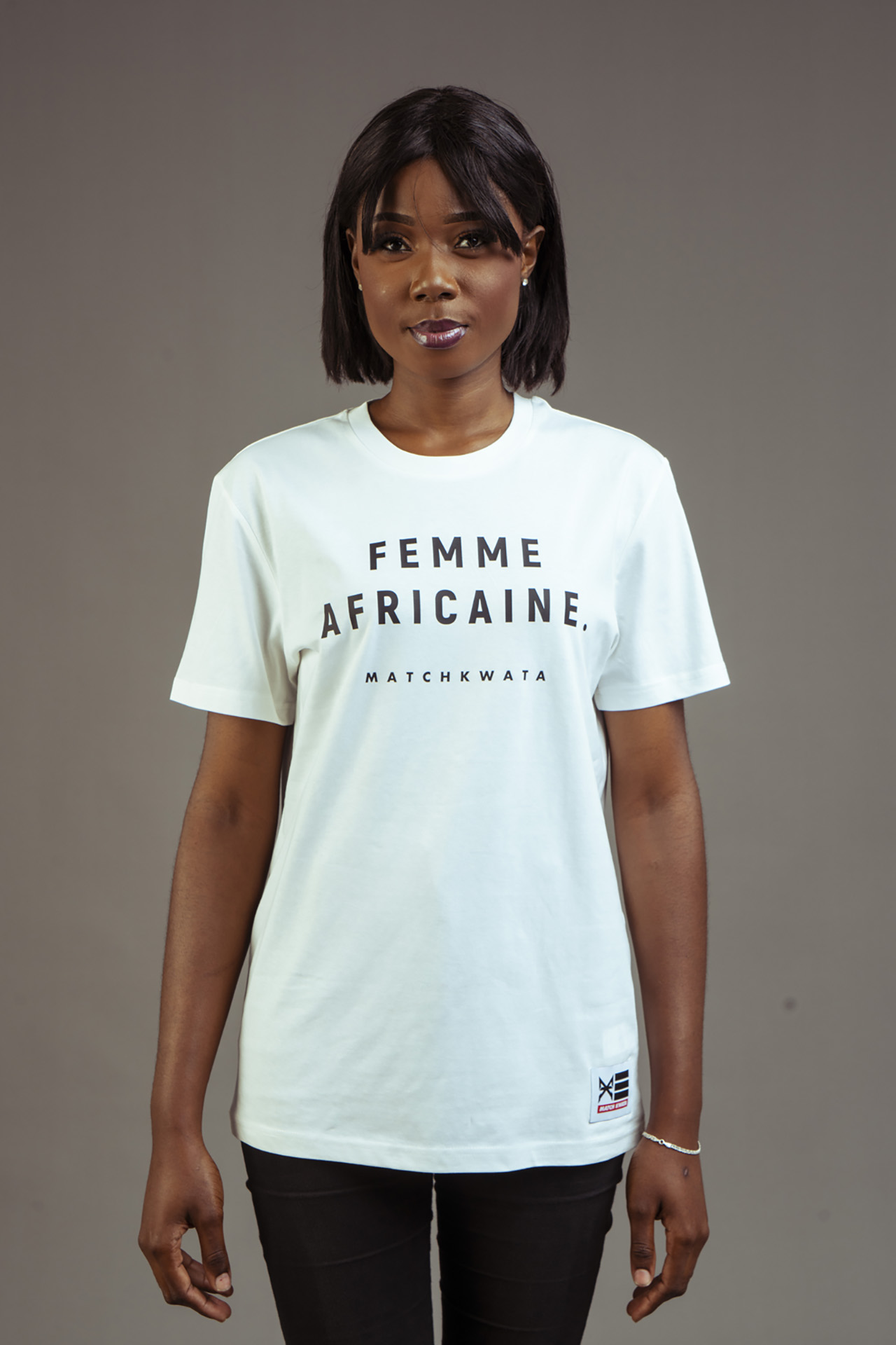 Femme Africaine - Blanc