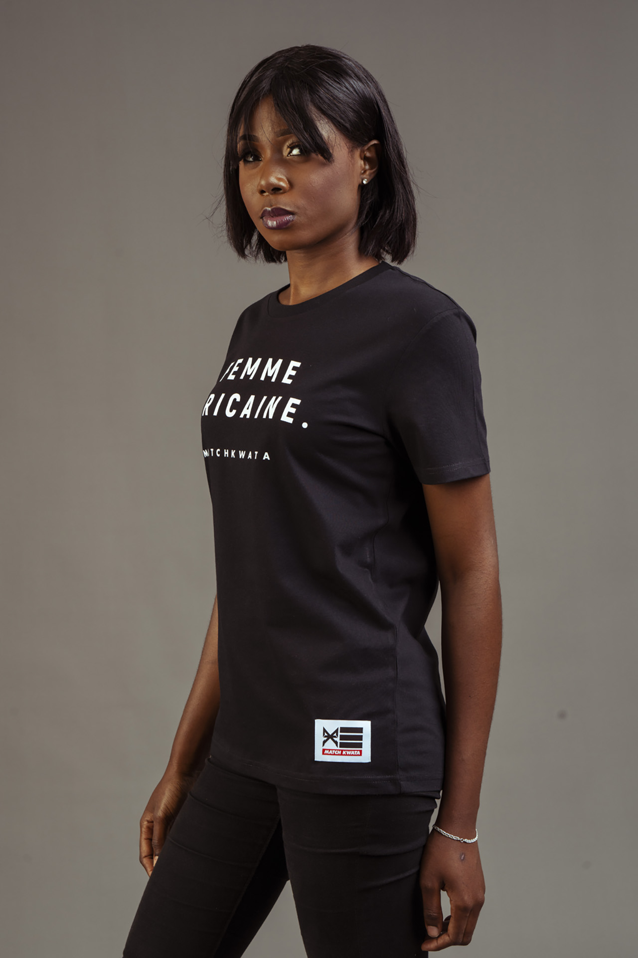 T-Shirt-MatchKwata-Femme-Africaine-Noir-2