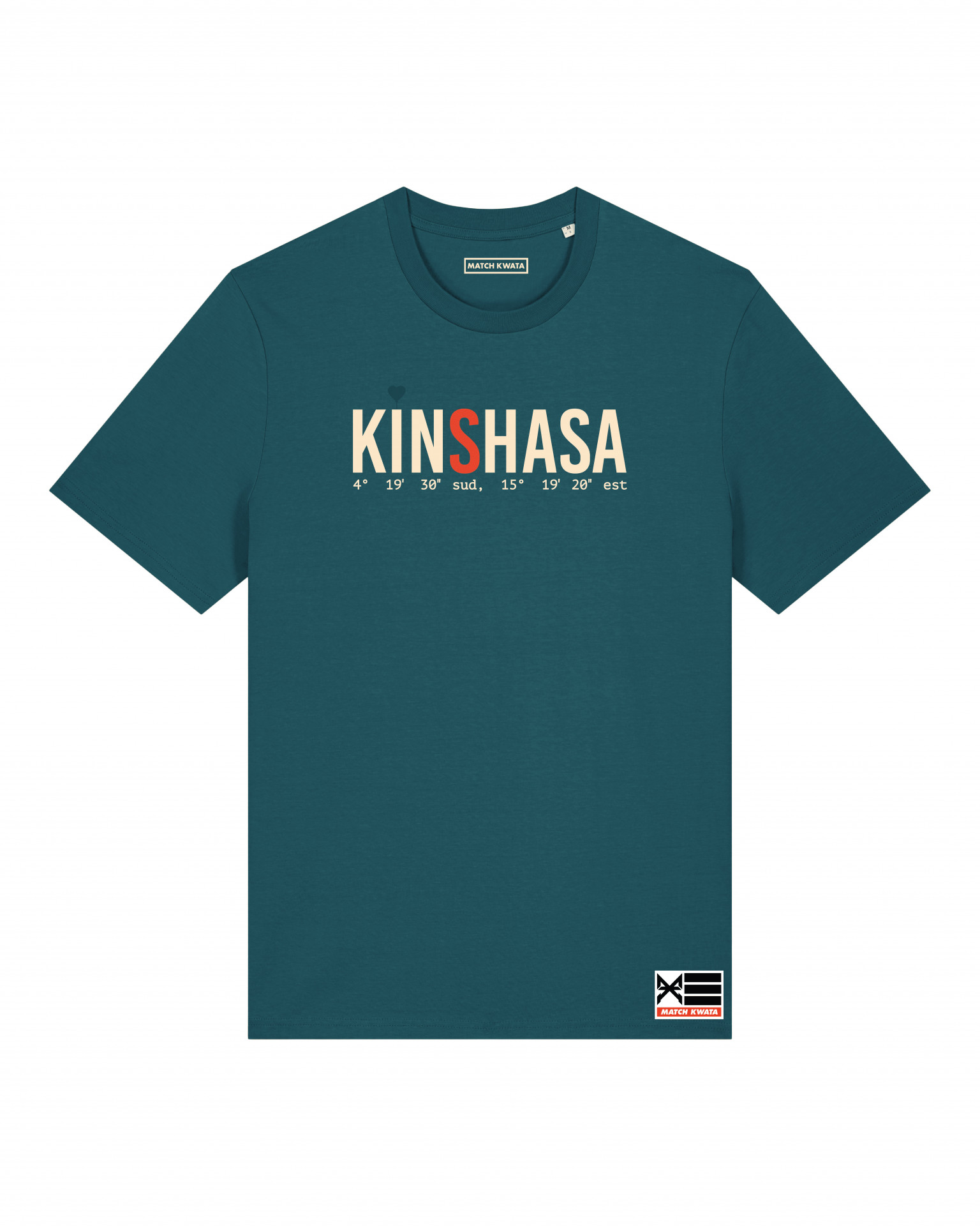 T-shirt Kinshasa Geo vert