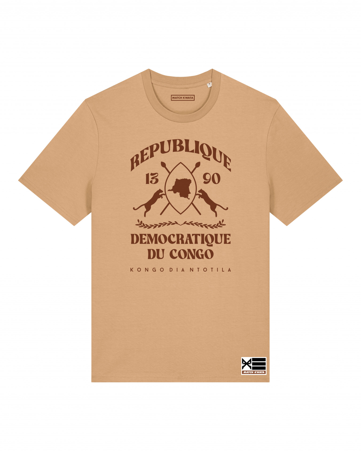 T-shirt Kongo Dia Totila Marron