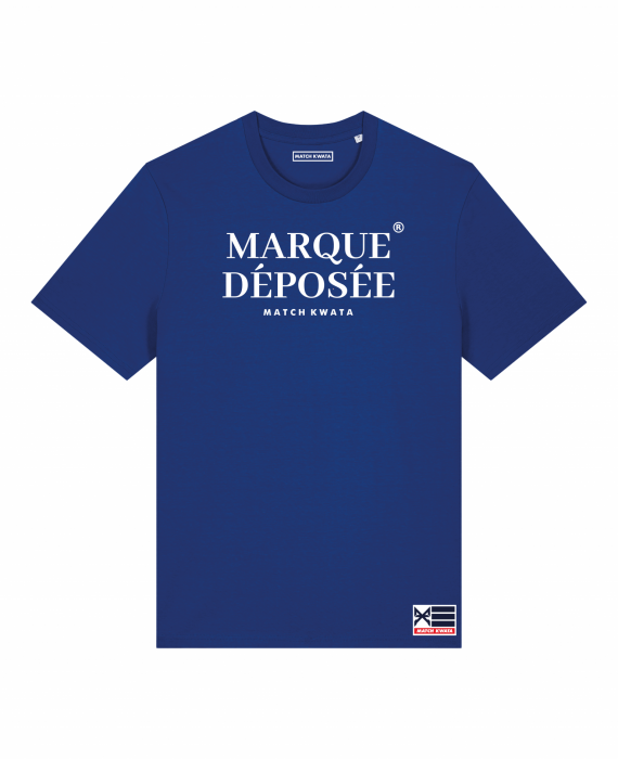 T-shirt Marque déposée bleu