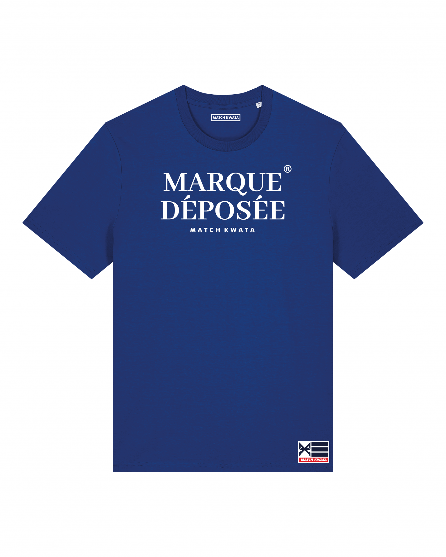 T-shirt Marque déposée bleu