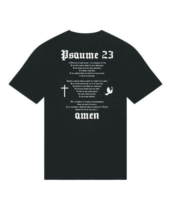 T-shirt MK Psaume 23 AR noir